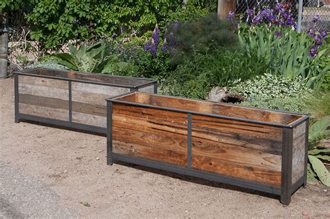 metal planter boxes amazon|rustic metal planter boxes.